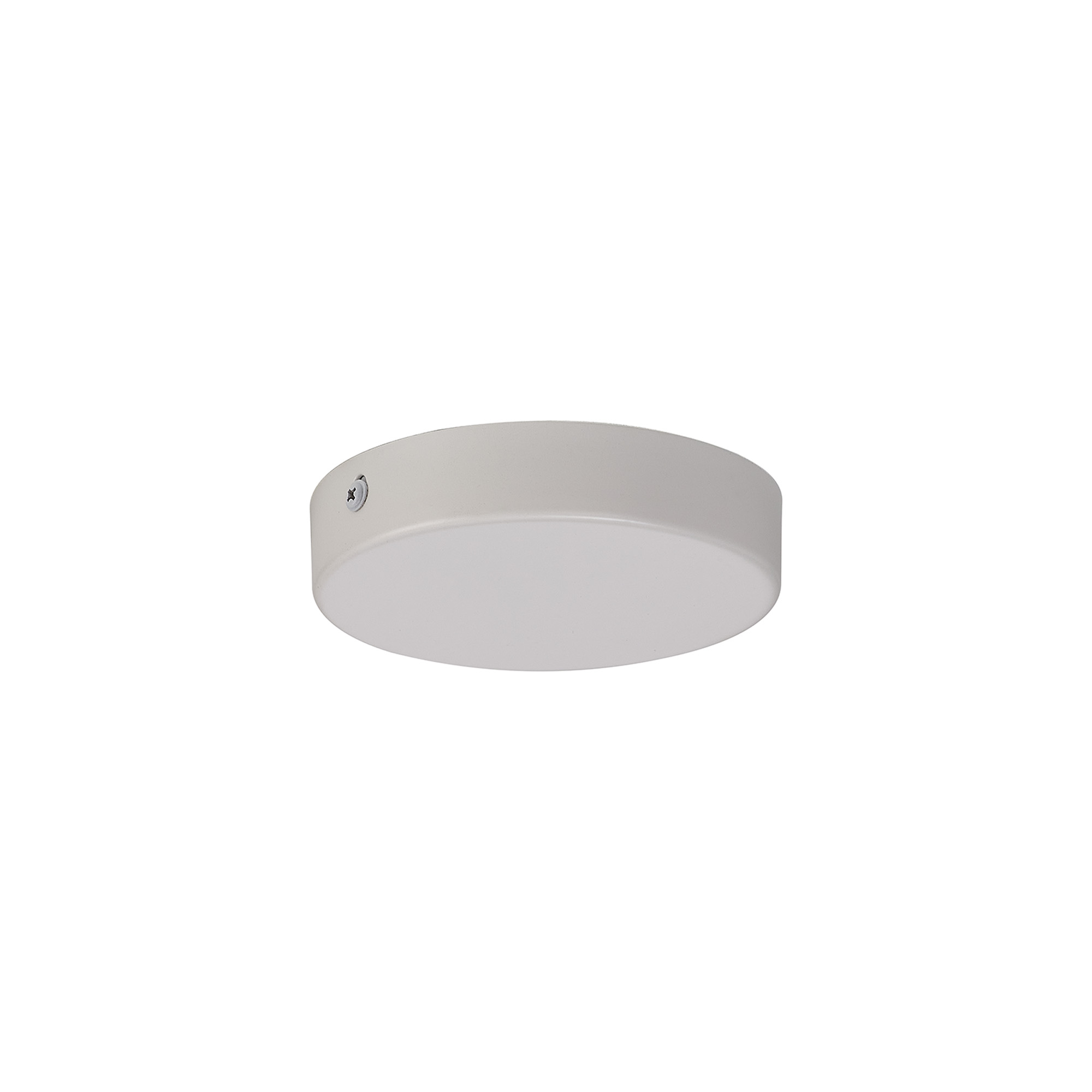 D0827WH/NH  Hayes No Hole 12cm Round Ceiling Plate White